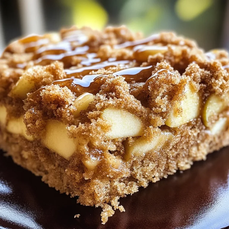 Apple Crumb Cake with Cinnamon Apple Drizzle