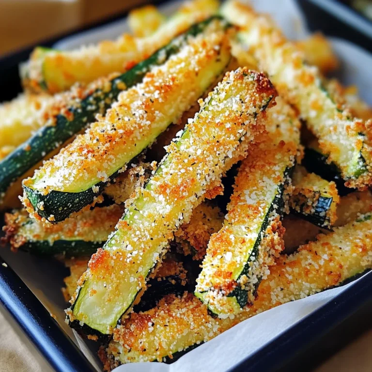 BAKED PARMESAN ZUCCHINI FRIES