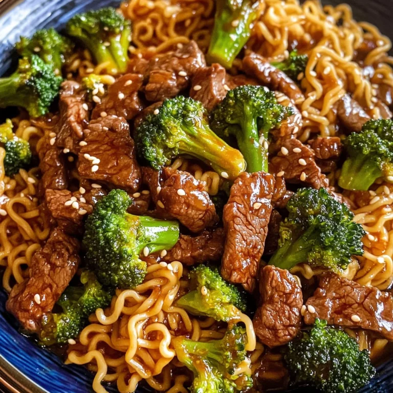 Beef and Broccoli Ramen Stir Fry