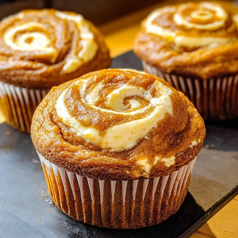 Best Swirled Pumpkin Cream Cheese Muffins