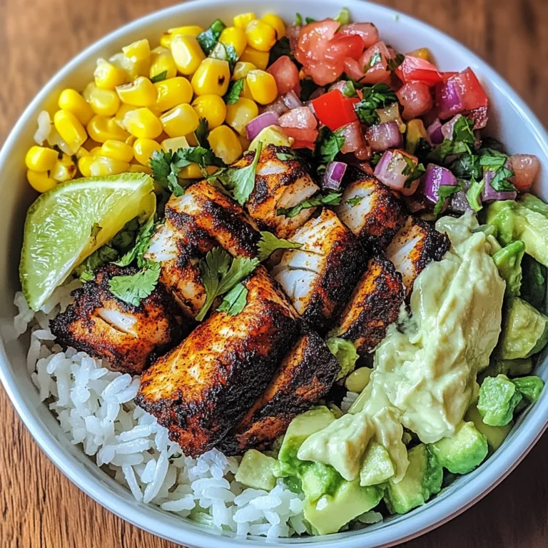 Blackened Fish Taco Bowls