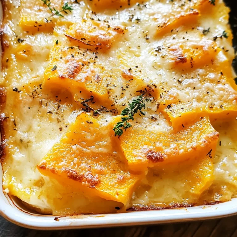 Butternut Squash Casserole (Gratin)