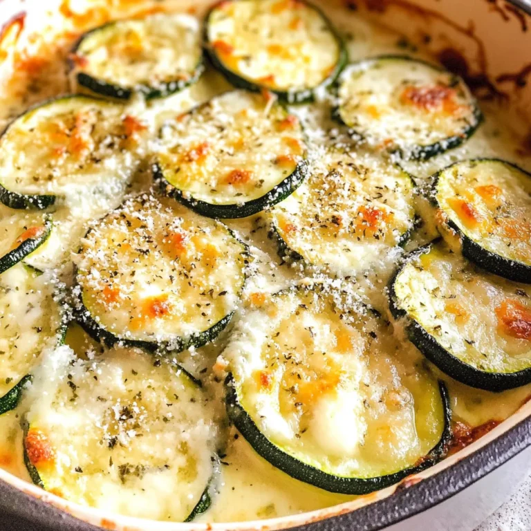 Creamy Parmesan Zucchini