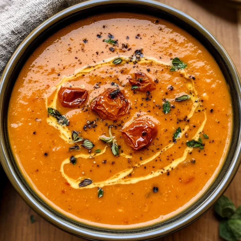 Creamy Roasted Garlic Tomato Soup