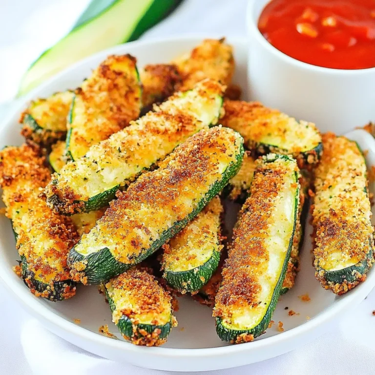 Crispy Breaded Air Fryer Zucchini Sticks