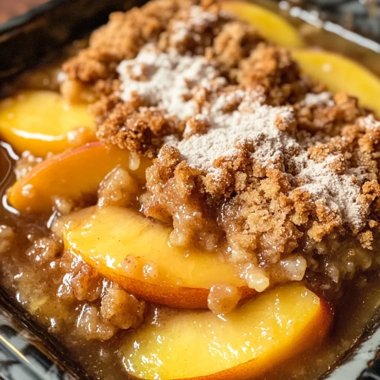 Fresh Peach Crisp Recipe (without Oats)
