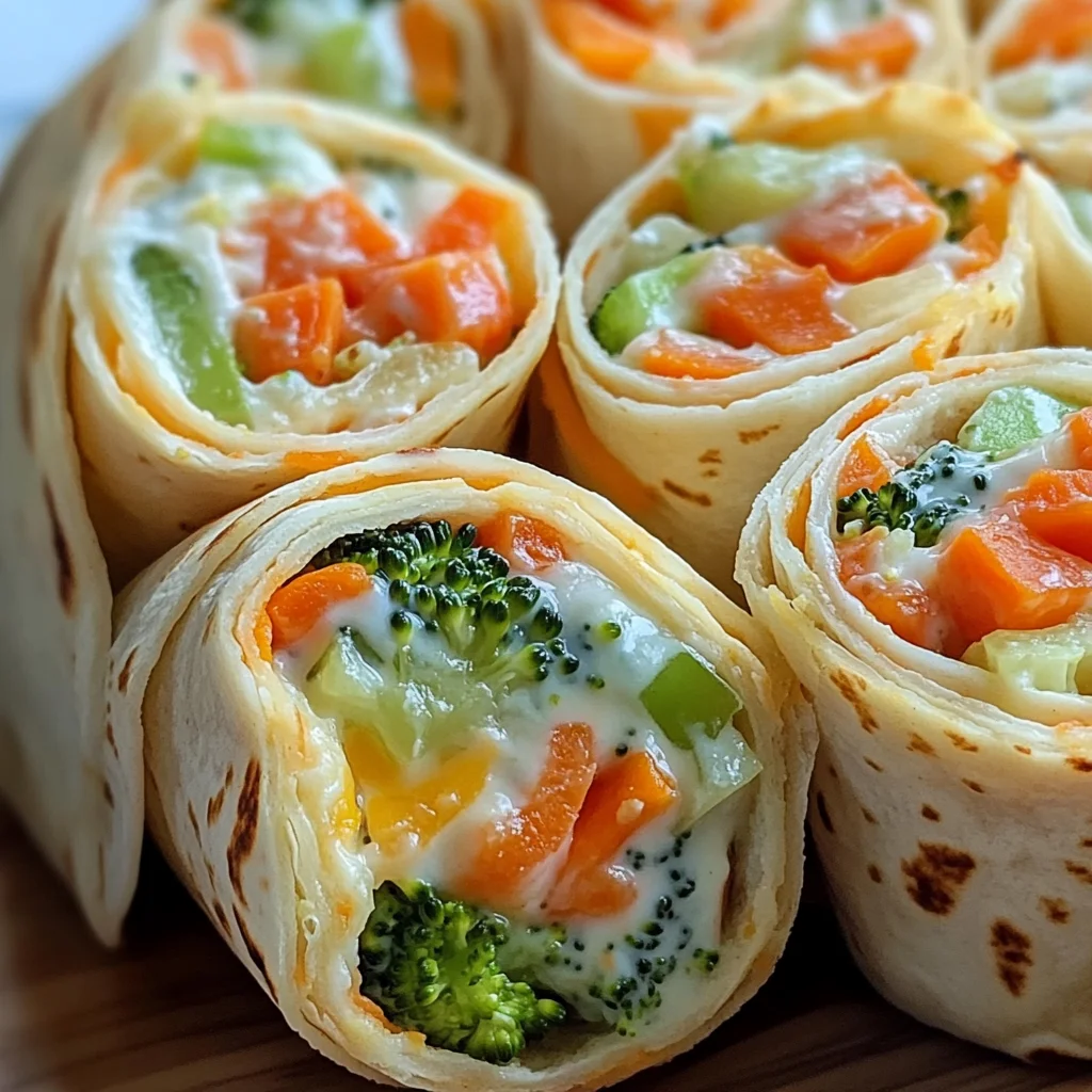 Fresh Vegetable Tortilla Roll Ups