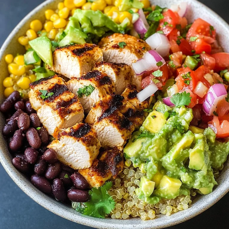 Grilled Chicken Burrito Bowls with Avocado Salsa
