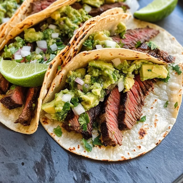 Grilled Steak Tacos with Avocado Salsa