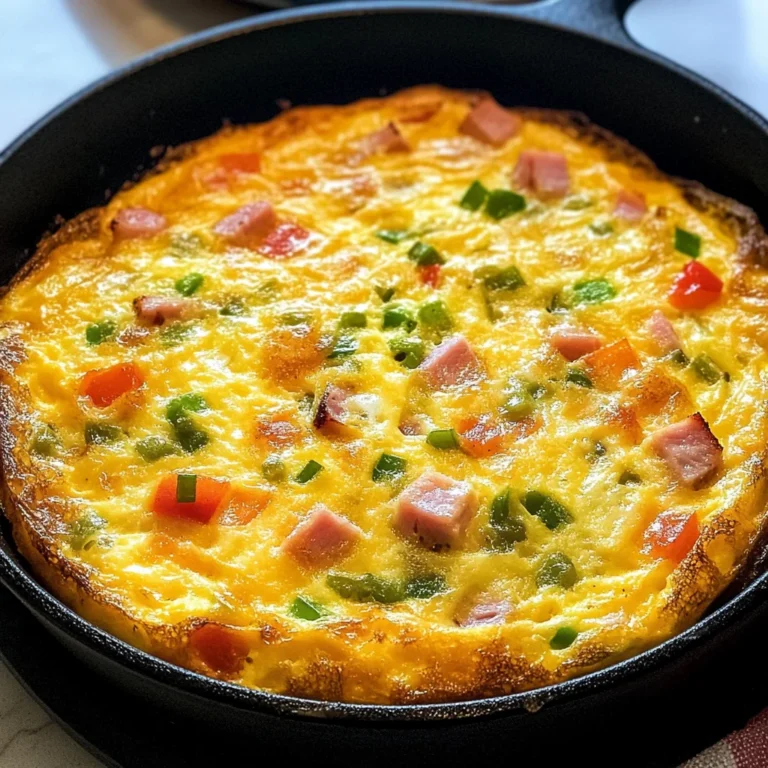 Ham and Cheese Frittata