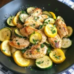 Healthy Chicken Breast with Zucchini and Squash