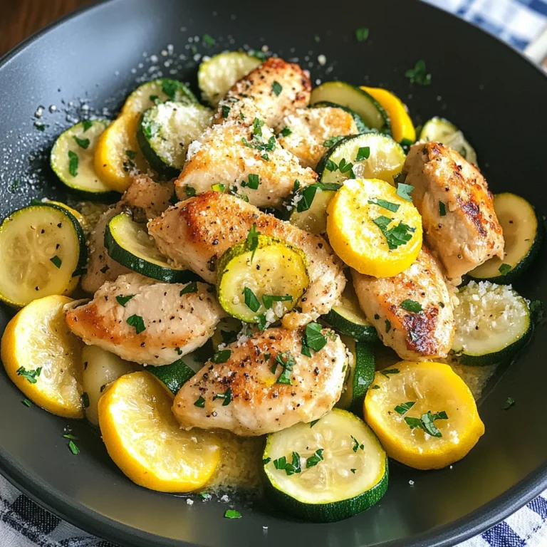 Healthy Chicken Breast with Zucchini and Squash