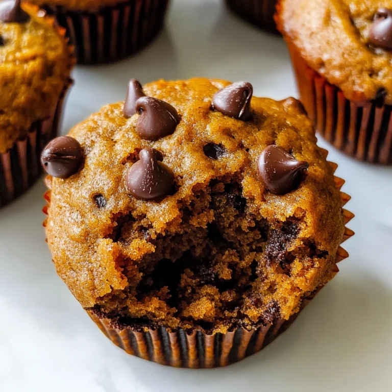 Healthy Pumpkin Chocolate Chip Muffins