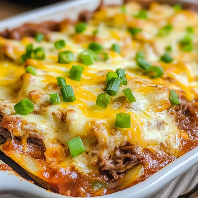 Loaded BBQ beef Potato Casserole
