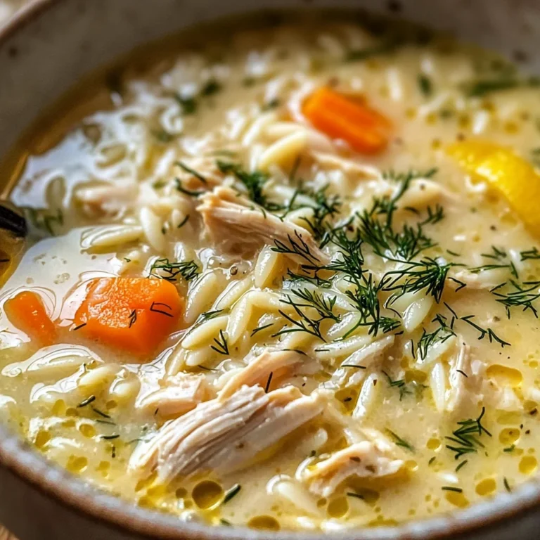 Mediterranean Lemon Chicken Soup