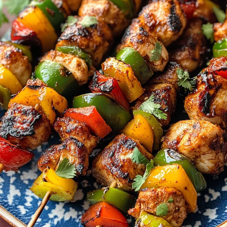 Mexican Barbecue Chicken Skewers