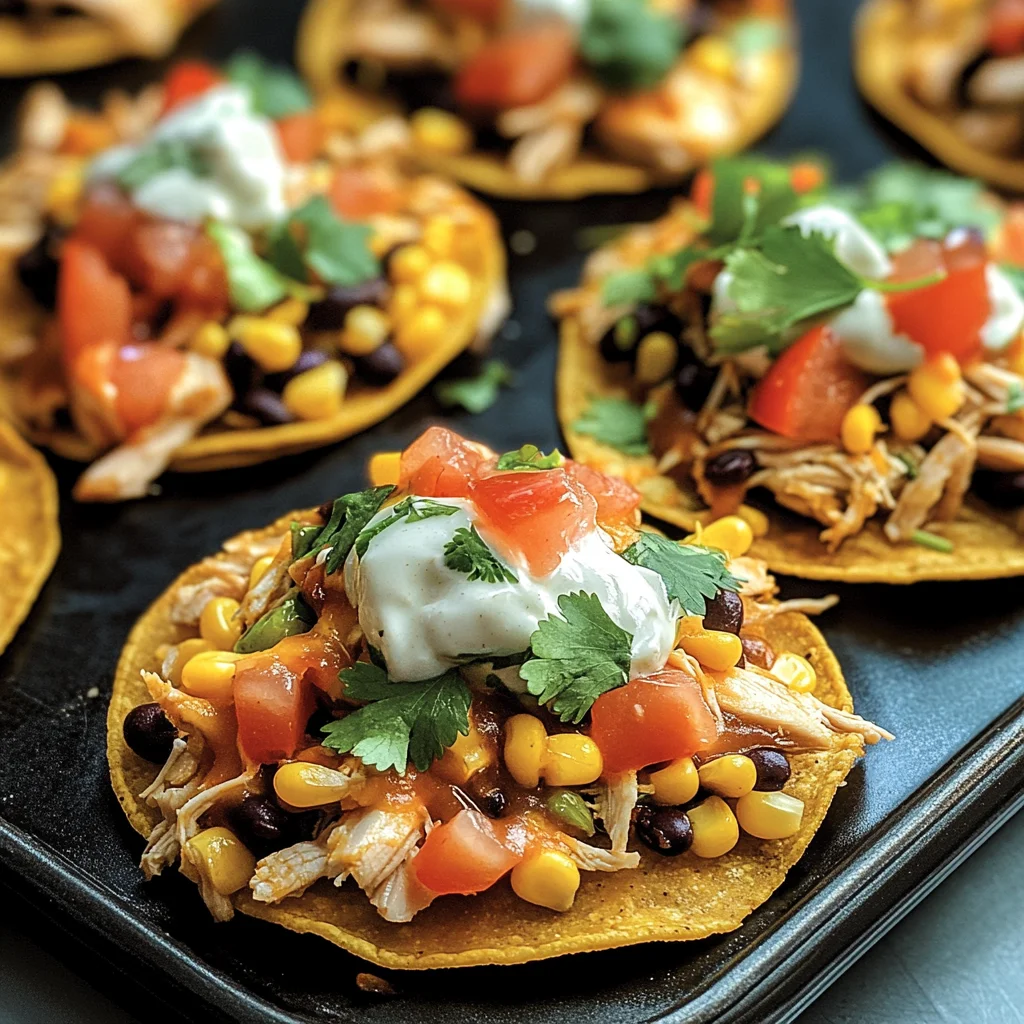 Mexican Rotisserie Chicken Tostadas