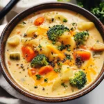 One Pot Creamy Vegetable Soup