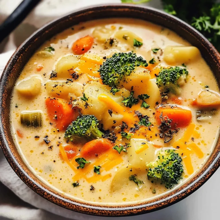 One Pot Creamy Vegetable Soup