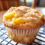 Peach Cobbler Muffins