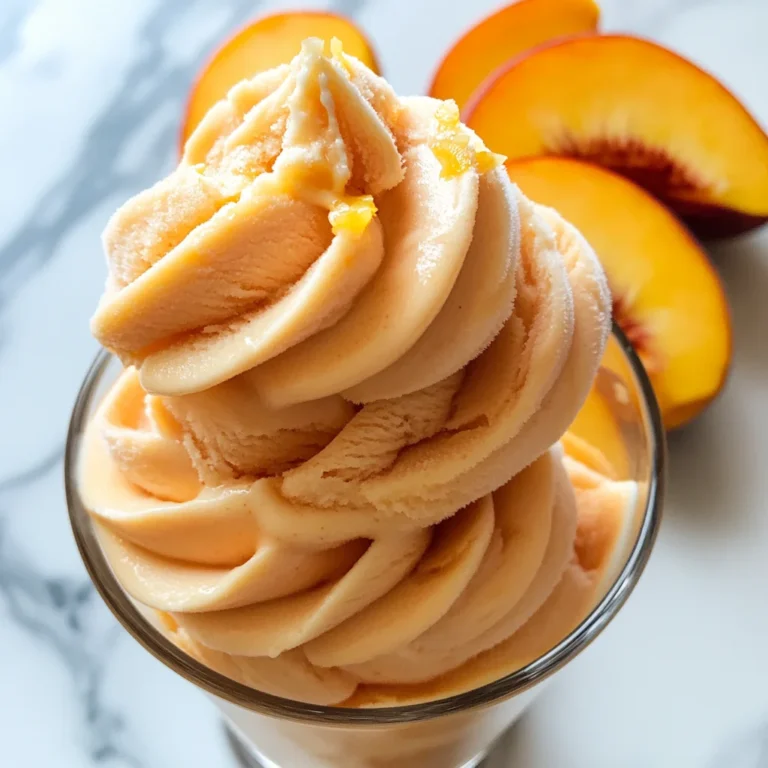 Peach Greek Frozen Yogurt