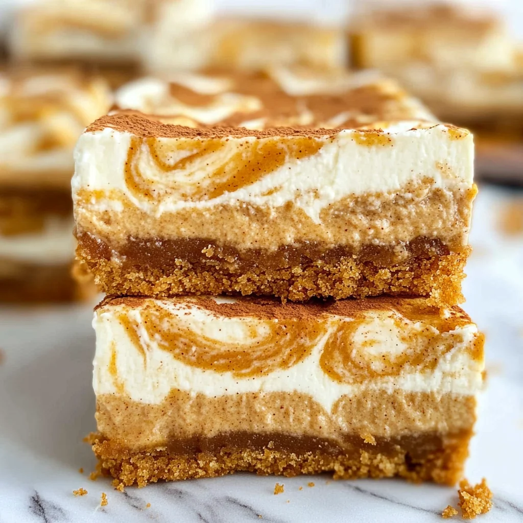 Pumpkin Cheesecake Bars