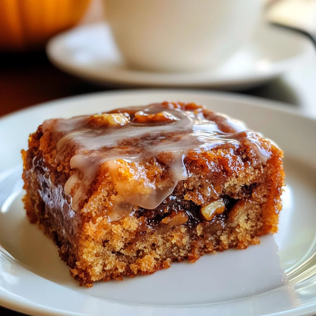 Pumpkin Honey Bun Cake