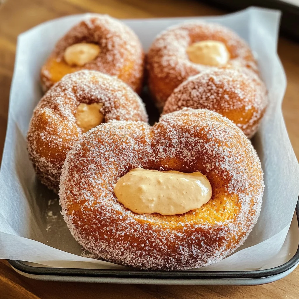 Pumpkin Spice Cheesecake Doughnuts