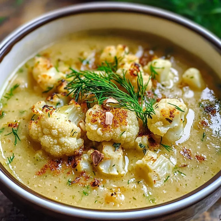 Roasted Cauliflower Soup