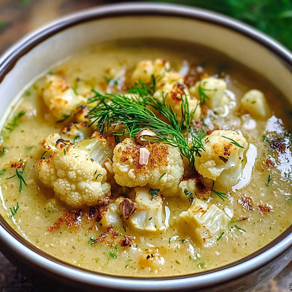 Roasted Cauliflower Soup