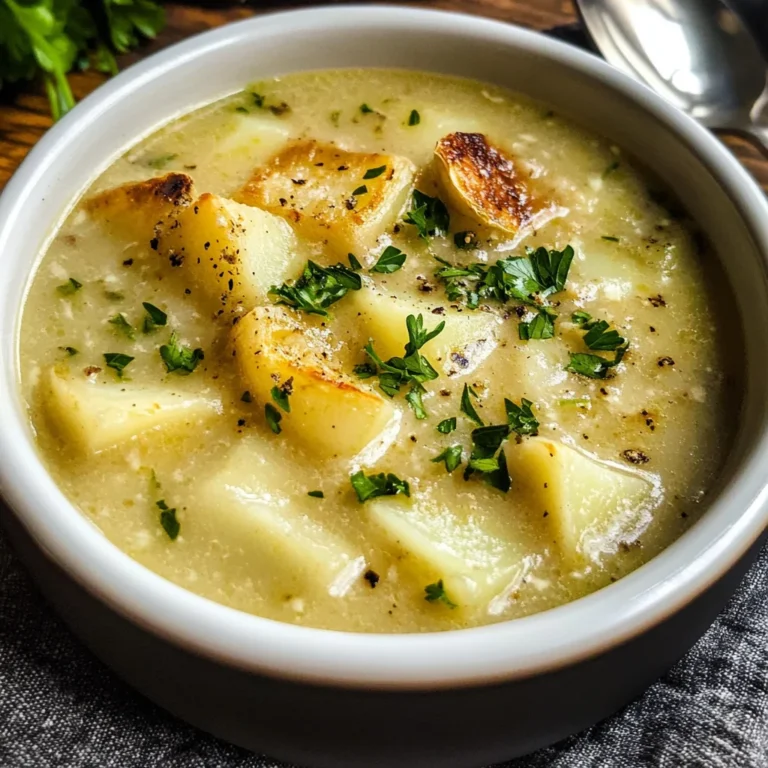 Roasted Garlic Potato Soup