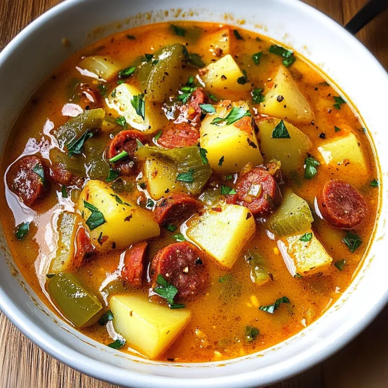 Spanish Potato Soup with Chorizo