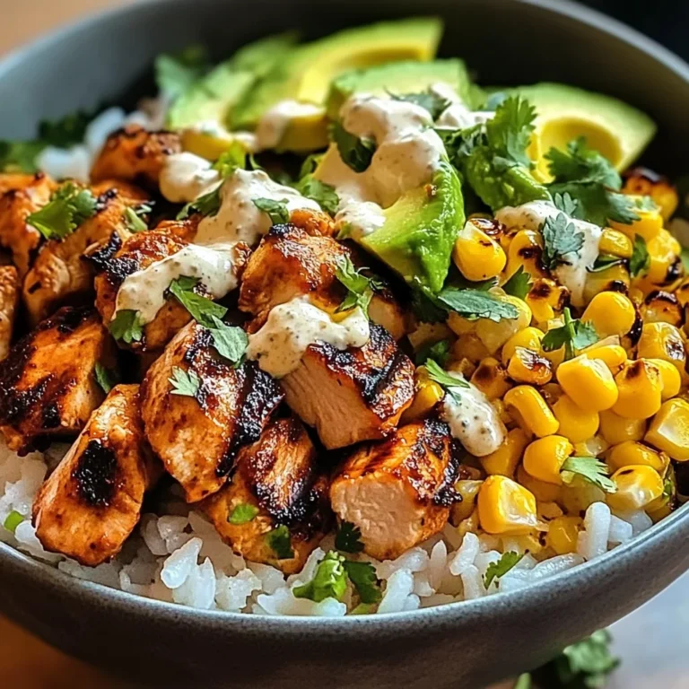Street Corn Chicken Rice Bowl