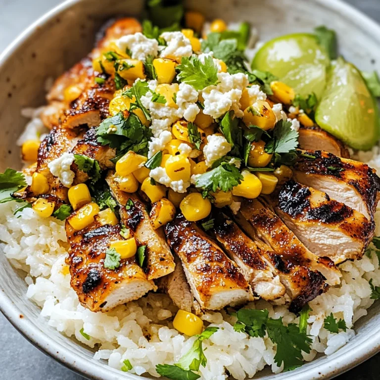 Street Corn Chicken Rice Bowl Recipe