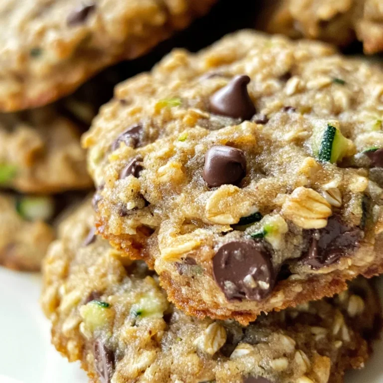 Zucchini Oatmeal Chocolate Chip Cookie Recipe