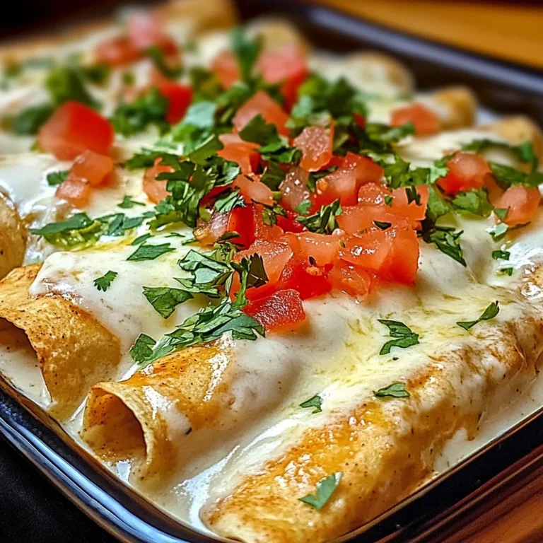 Chicken Enchiladas with Sour Cream White Sauce