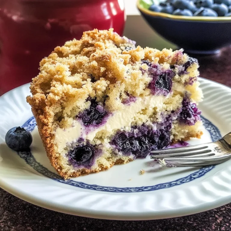 Blueberry Cream Cheese Crumb Cake