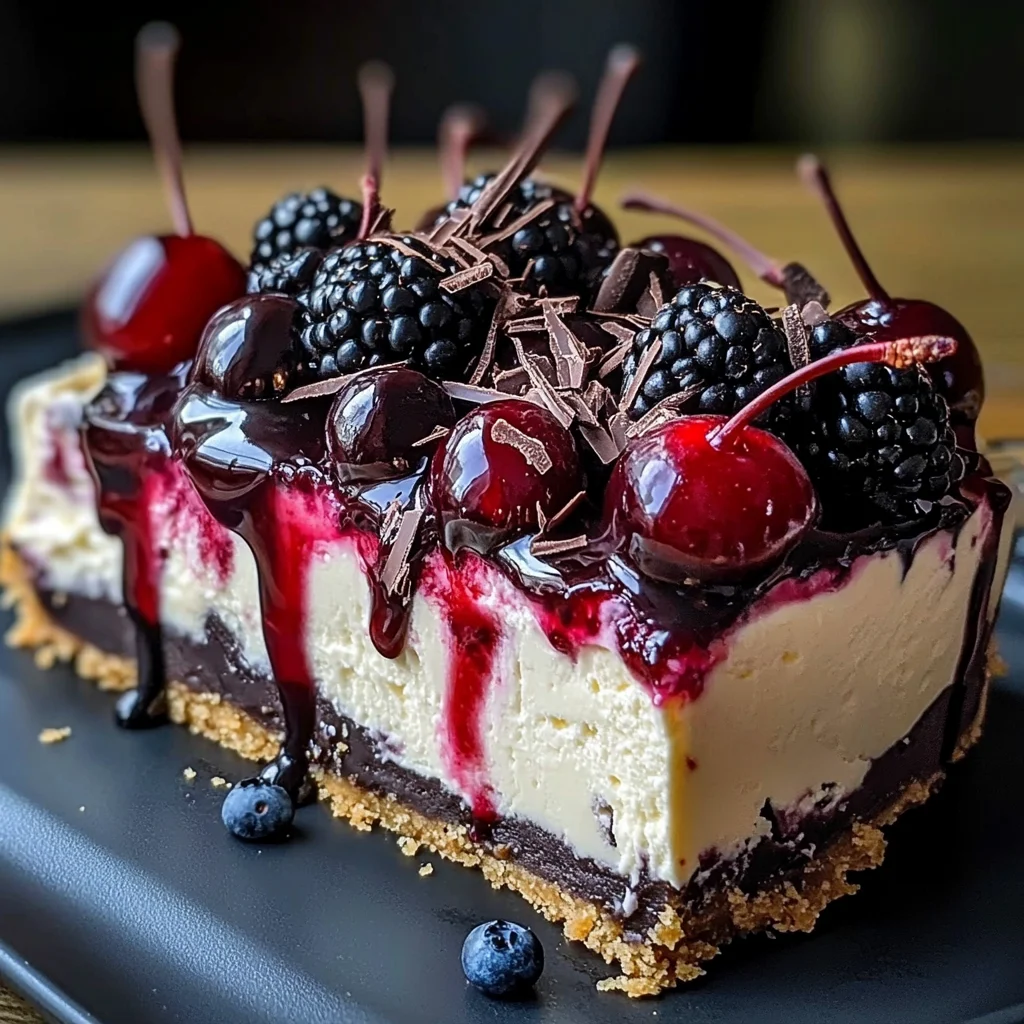 Bourbon Biscuit Cherry Cheesecake Tart