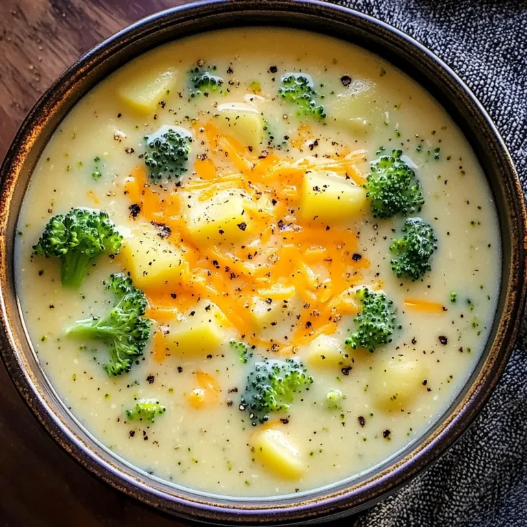 Cheddar Broccoli Potato Soup