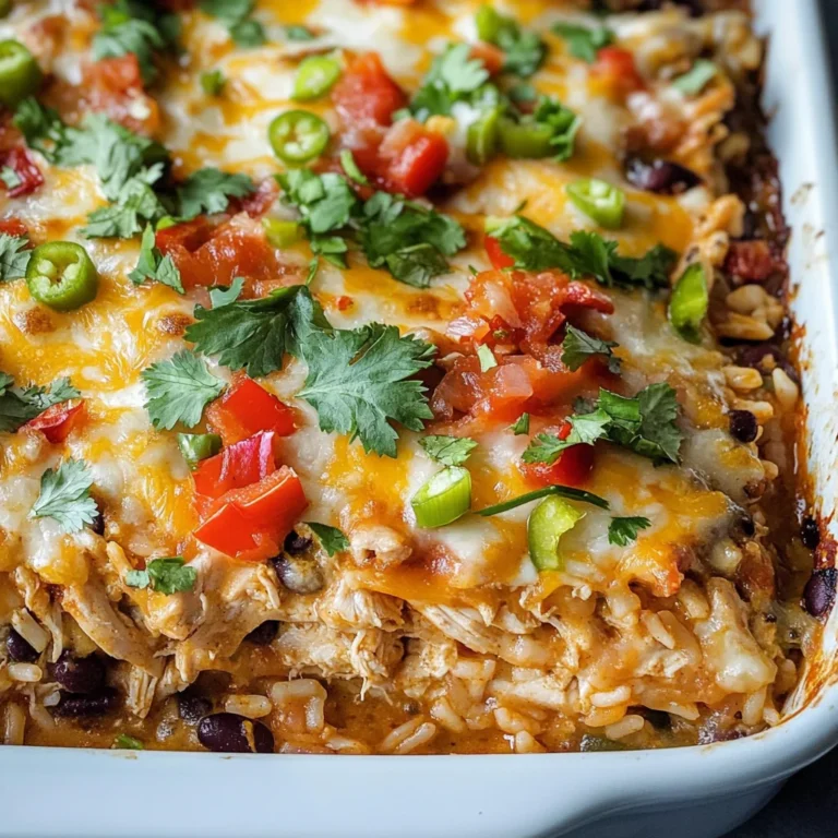 Chicken Burrito Casserole