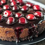 Chocolate Cherry Upside Down Cake