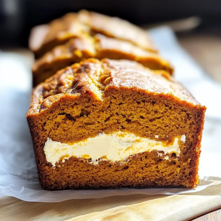 Cream Cheese-Filled Pumpkin Bread