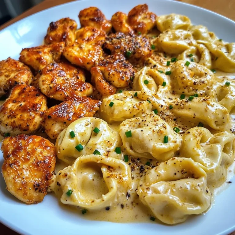 Creamy Cajun Chicken Tortellini in Garlic Cheese Sauce