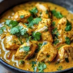 Creamy Coconut Chicken Curry with Naan