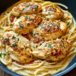 Creamy White Wine Parmesan Chicken Pasta
