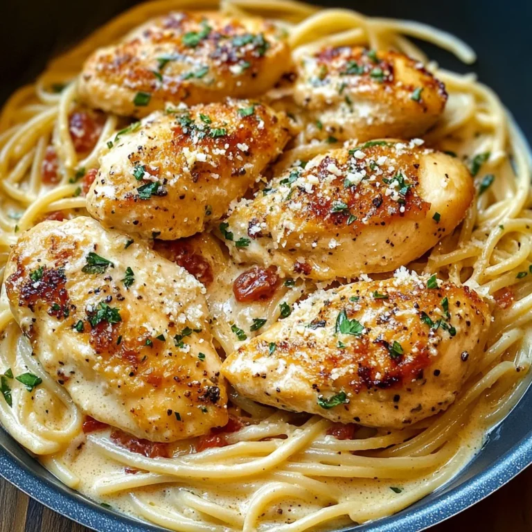 Creamy White Wine Parmesan Chicken Pasta
