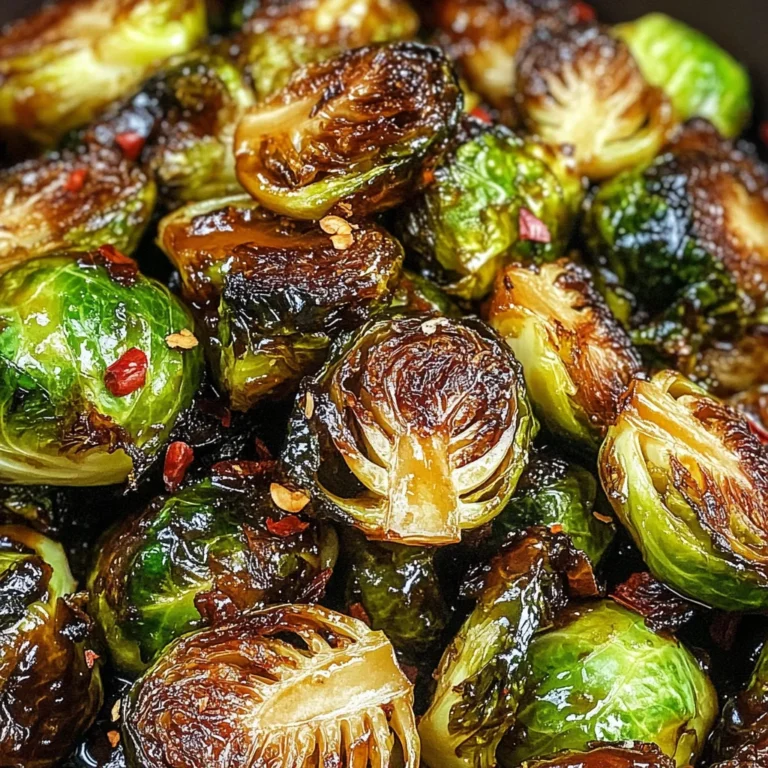 Crispy Honey Balsamic Brussels Sprouts