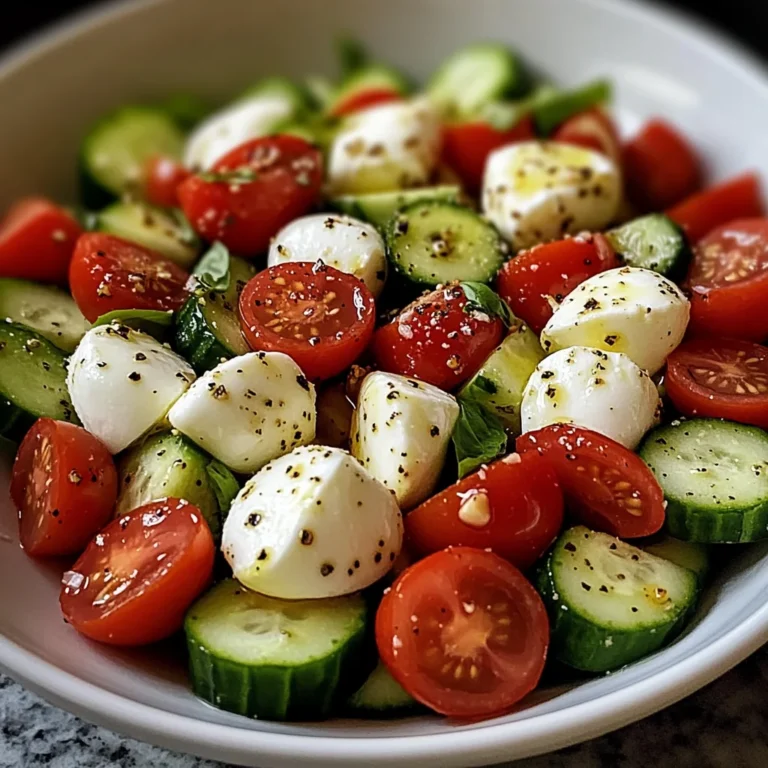 Cucumber Mozzarella Salad