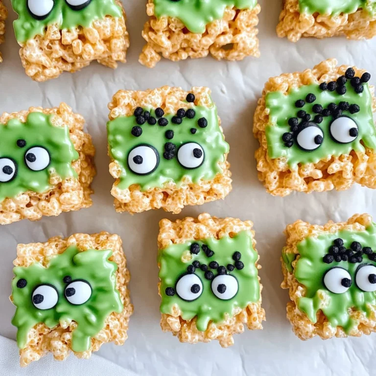 Frankenstein Halloween Rice Krispie Treats