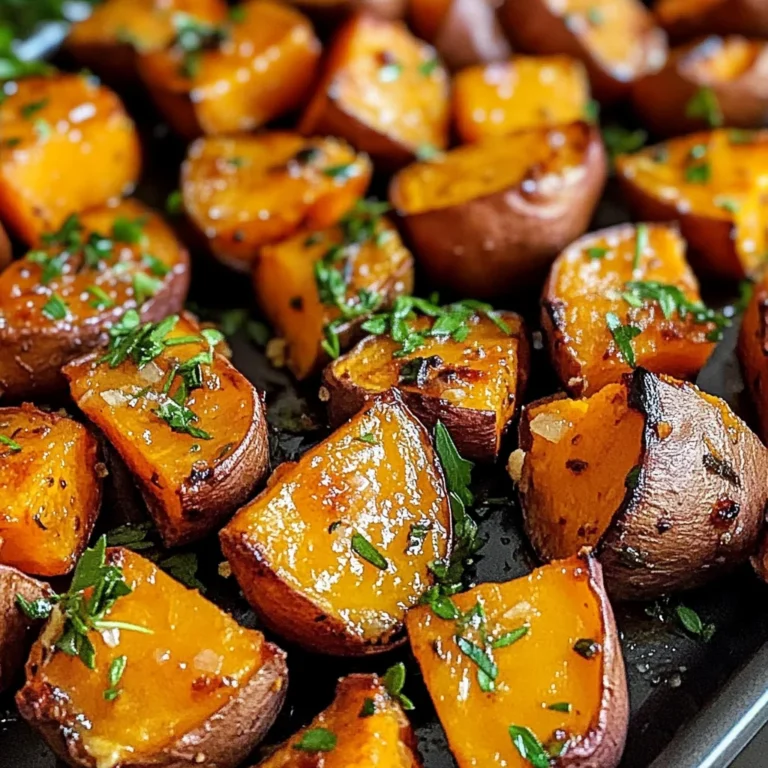 Garlic Butter Roasted Sweet Potatoes: A Delicious and Easy Recipe